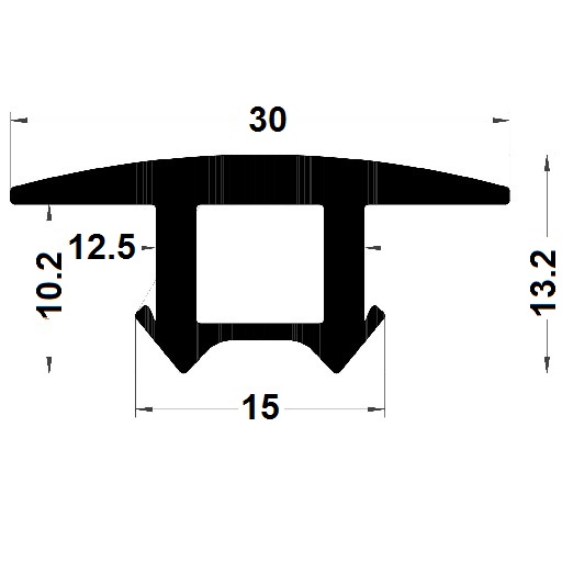 Groove cover - 13,20x30 mm