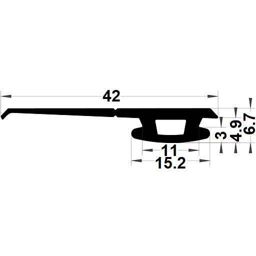 Joint menuiserie - 6,70x15,20 mm