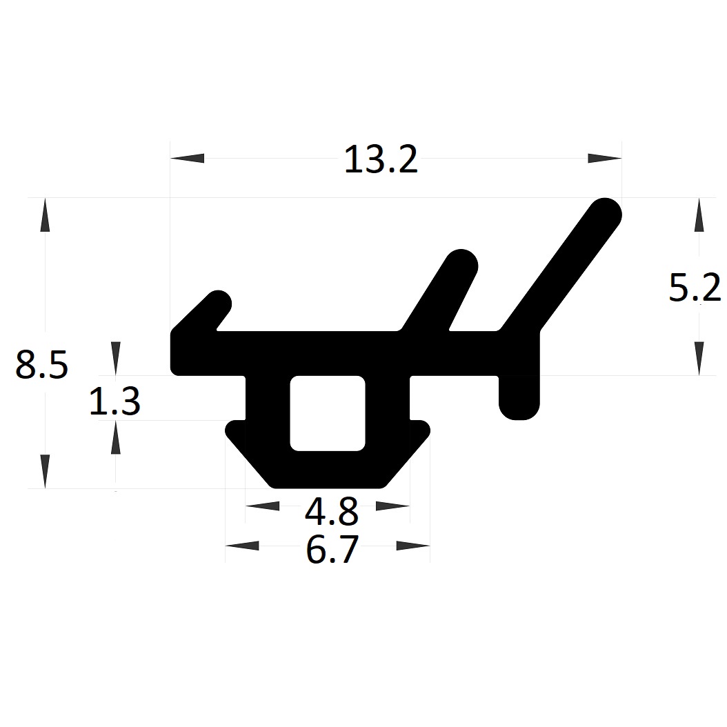 Sunroom carpentry gasket – 8,50x13,20 mm