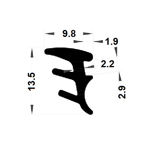 Joint de bourrage - 9,80x13,50 mm