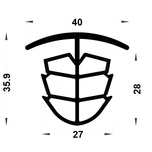 Expansion gasket - 35,90x40 mm