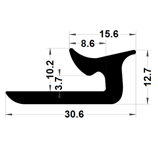 Joint véranda - 30,60x12,70 mm