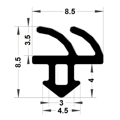 Joint menuiserie - 8,50x8,50 mm