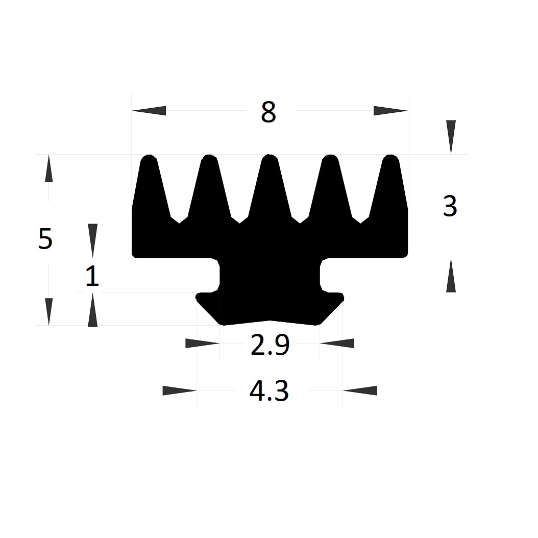 Joint serreur - 5x8 mm