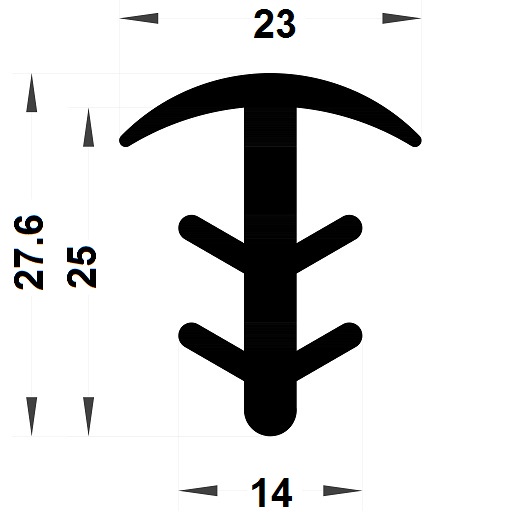 Joint sapin - 27,60x23 mm