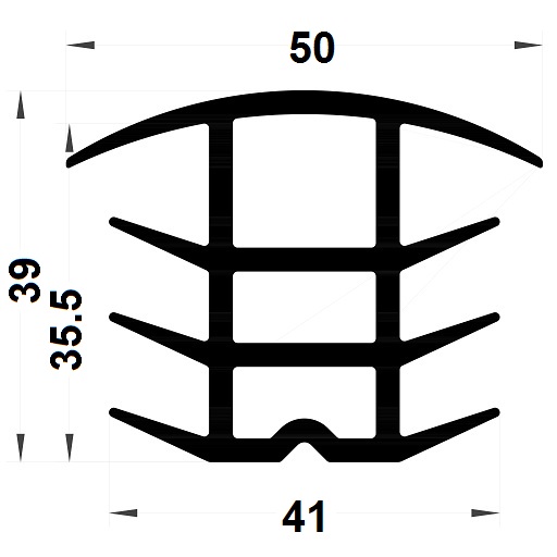 Expansion gasket - 39x50 mm