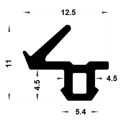 Carpentry gasket - 11x12,50 mm