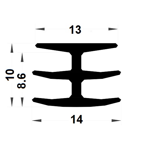 Expansion gasket - 10x13 mm