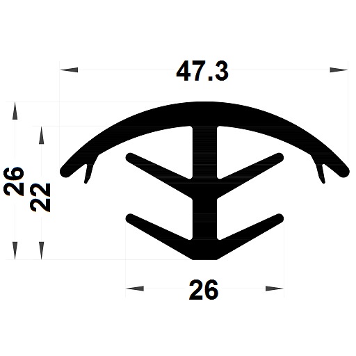 Expansion gasket - 26x47,30 mm