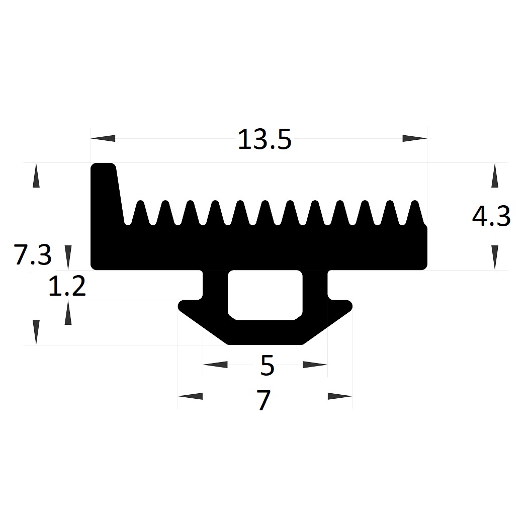 Joint serreur - 7,30x13,50 mm