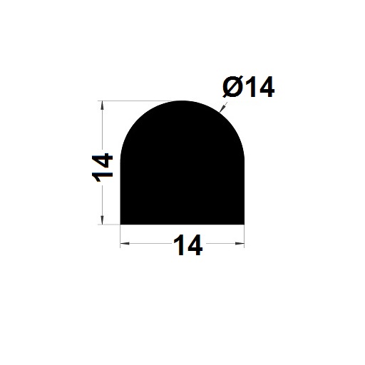 Tank gasket - 14x14 mm