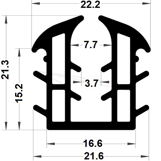 Joint vitrage - 21,30x22,20 mm