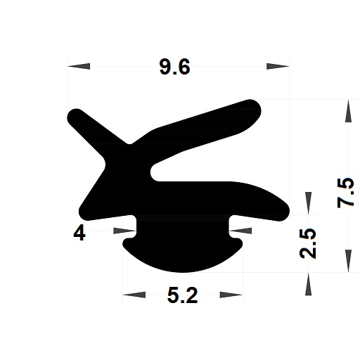 Joint menuiserie - 7,50x9,60 mm