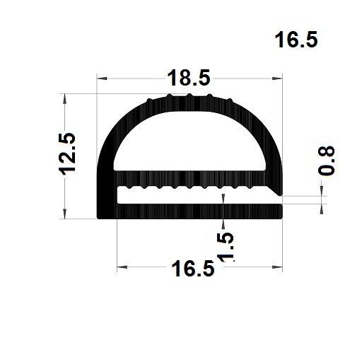 E Profile - 12,50x18,50 mm