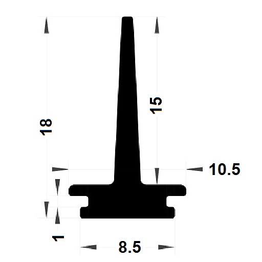 Joint menuiserie - 18x10,50 mm