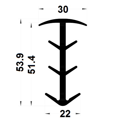 Joint sapin - 53,90x30 mm