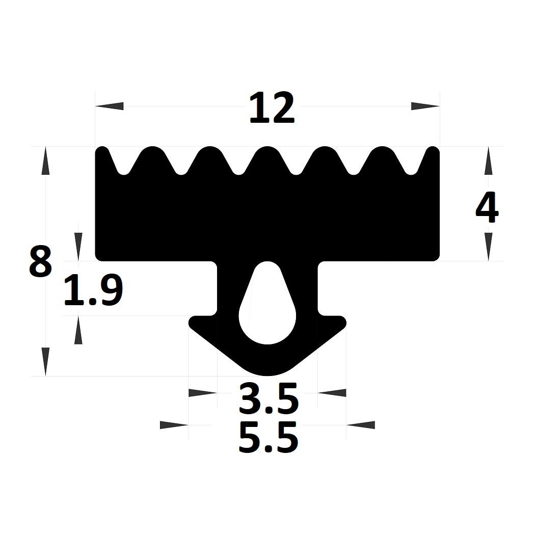 Joint serreur - 8x12 mm