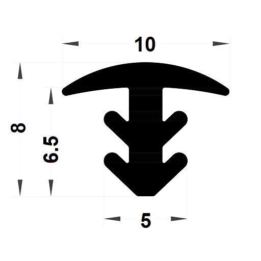 Expansion gasket - 8x10 mm