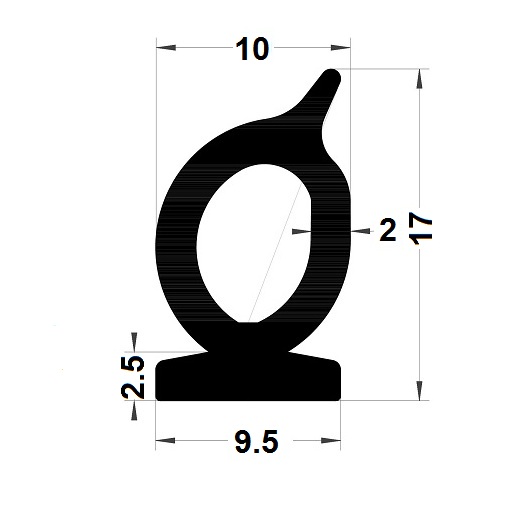 Joint tubulaire - 17x10 mm