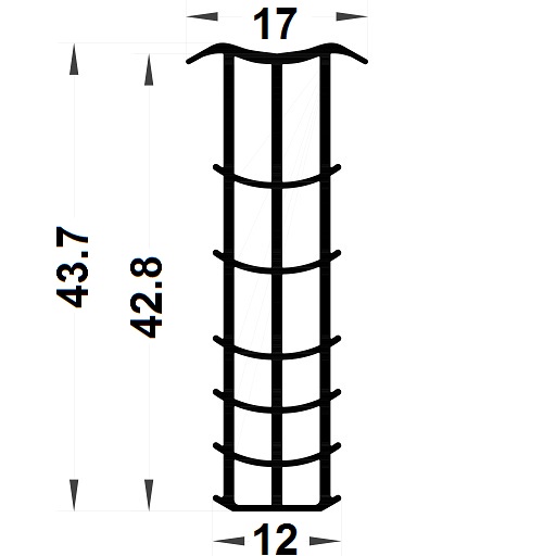 Expansion gasket - 43,70x17 mm