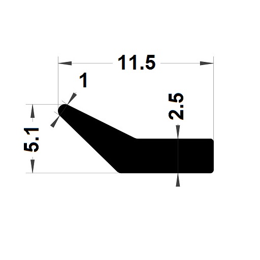 L Profile - 5,10x11,50 mm