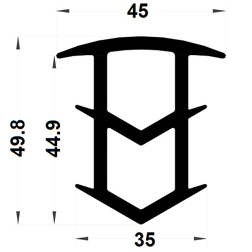 Joint sapin - 49,80x45 mm