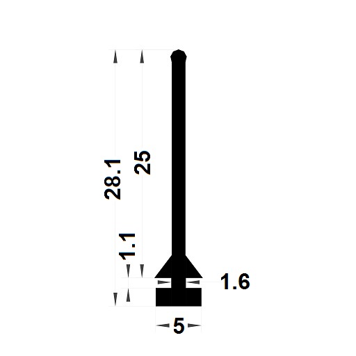 Carpentry gasket - 28,10x5 mm