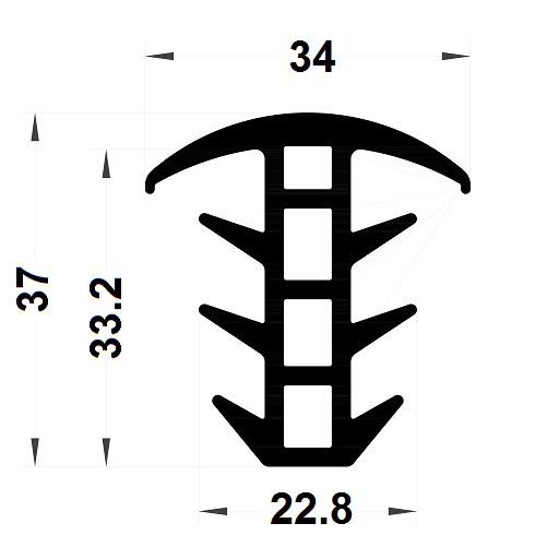 Joint sapin - 37x34 mm