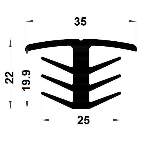 Expansion gasket - 22x35 mm