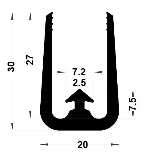 Joint véranda - 30x20 mm