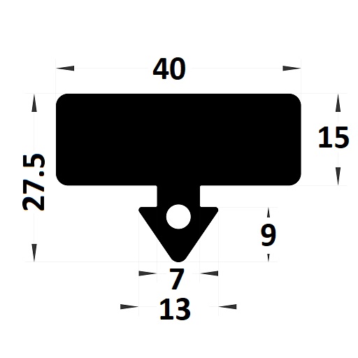 Frame protection gasket for 40 mm support