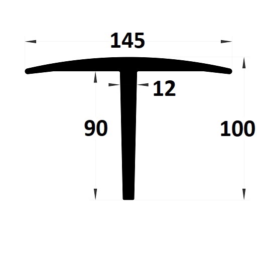 Weight bridge rubber - 100x145 mm