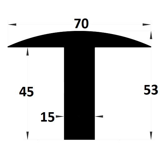 Weight bridge rubber - 53x70 mm