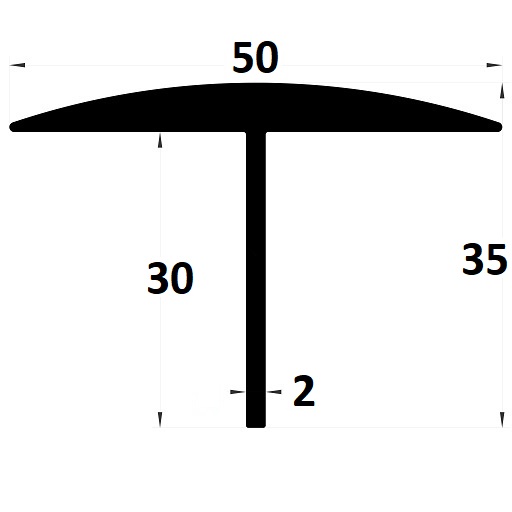 Weight bridge rubber - 35x50 mm