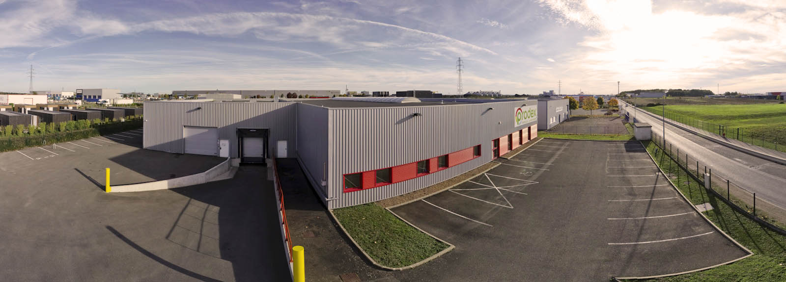 Vue aerienne du site de Prodex